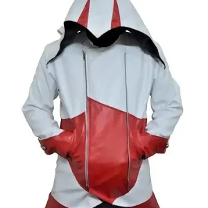Connor-Kenway-White-And-Red-Hoodie-Coat