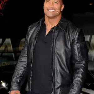Dwayne-Johnson-Faster-Premiere-Leather-Jacket