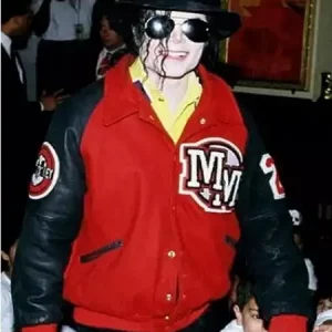 Michae-jackson-mickey-mouse-red-varsity-jacket