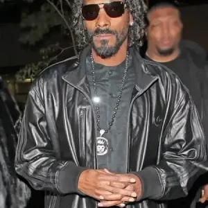 Snoop-Dogg-Black-Leather-Jacket