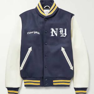 New York Appliquéd Wool Varsity Jacket