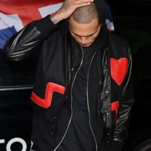 Chris Brown Bomber Black Jacket
