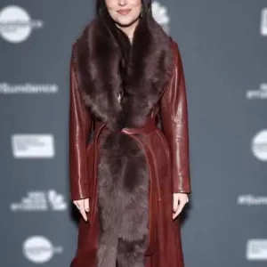 Sundance Film Festival 2023 Dakota Johnson Brown Coat