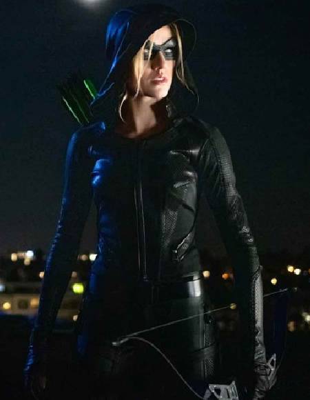 Arrow Season 08 Katherine Mcnamara Hooded Jacket