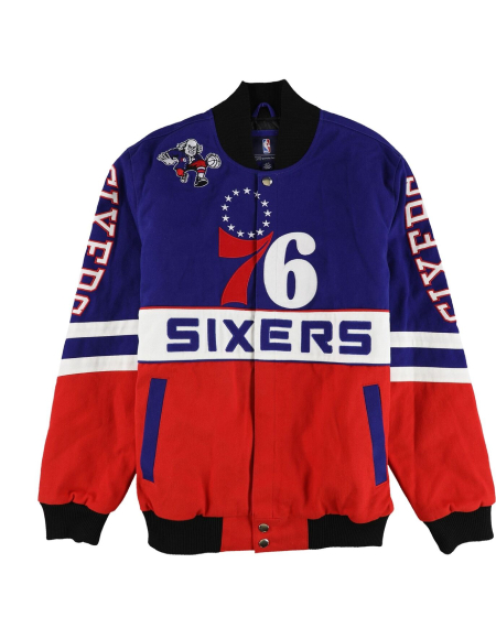G-III Sports Mens Philadelphia 76ers Varsity Jacket