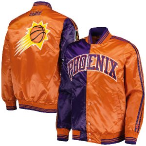 Starter Purple And Orange Phoenix Suns Fast Break Satin Jacket