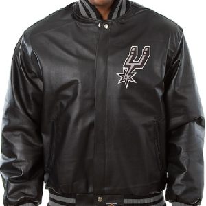 San Antonio Spurs Jh Design Black Domestic Team Color Jacket