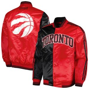 NBA Toronto Raptors Starter Black And Red Fast Break Jacket