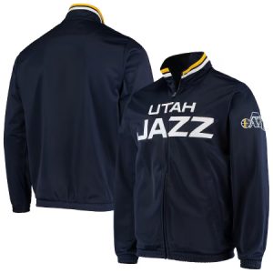 Utah Jazz G-III Sports By Carl Banks Navy Dual Threat Tricot Jacket