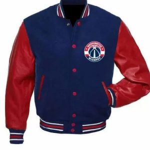 NBA Washington Wizards Navy And Red Varsity Jacket