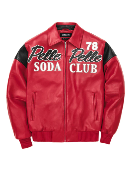 Pelle Pelle Soda Club Red Plush Jacket