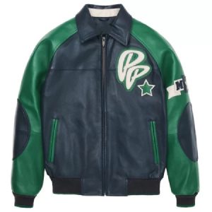 Pelle Pelle Classic Soda Club Plush Black And Green Jacket