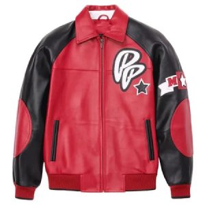 Pelle Pelle Classic Soda Club Plush Black And Red Jacket