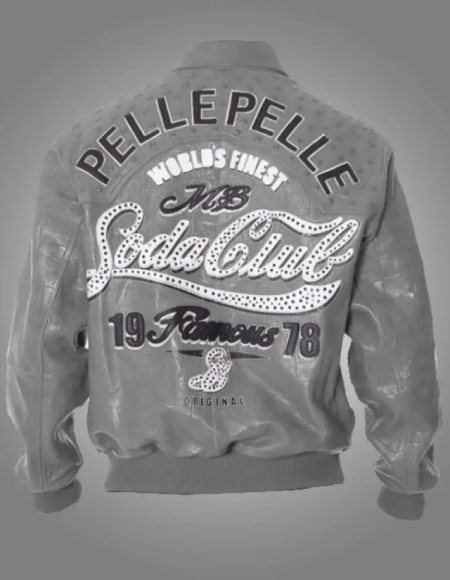Step into retro style with the Pelle Pelle 1978 Soda Club Gray Jacket - a classic design that pays homage to the iconic era of fashion!