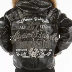 Pelle Pelle Black Avant Garde Fur Hood Jacket