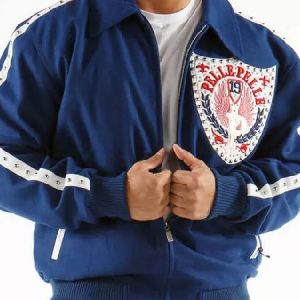 Pelle Pelle Band Of Brothers Blue Jacket