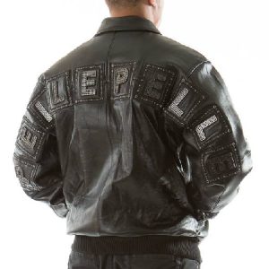 Pelle Pelle Black Jeweled Jacket