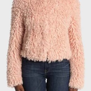 Delilah McCall The Equalizer 2021 Pink Fur Jacket