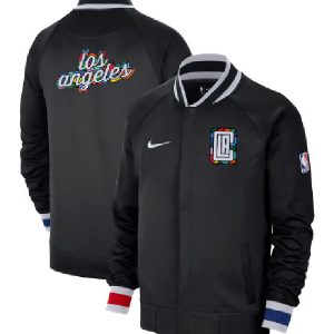 LA Clippers Long Nike Black City Edition Showtime Thermaflex Jacket