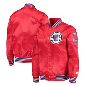 LA Clippers Starter Red The Diamond Classic Varsity Jacket