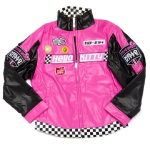 Hello Kitty Pink And Black Racer Jacket