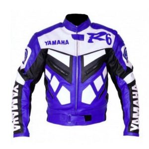Yamaha R6 Bike Purple And White Jacket