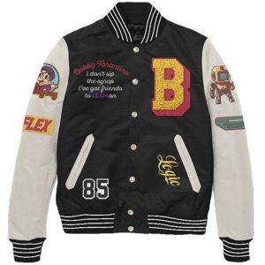 Bobby Tarantino Black Letterman Varsity Jacket