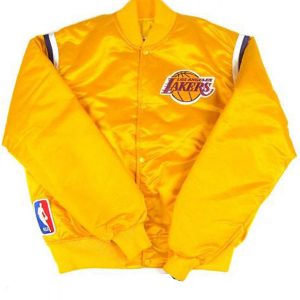 80s Lakers Los Angeles Satin Varsity Jacket