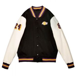 LA Lakers Black Mamba Hall of Fame Kobe Bryant Varsity Jacket