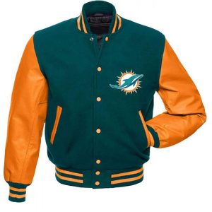 Miami Dolphins Letterman Varsity Jacket