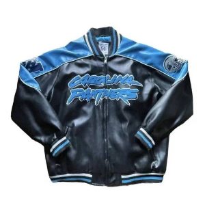 Carolina Panthers NFL AUTOGRAPHED Team Leather Jacket