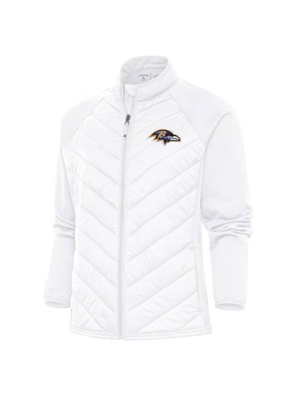 Women's NFL Baltimore Ravens Antigua Altitude White Jacket