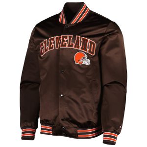 Cleveland Browns Tommy Hilfiger Brown Elliot Varsity Jacket
