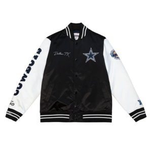 Dallas Cowboys Mitchell & Ness NFL Team Origins Varsity Satin Jacket