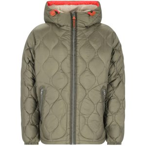Men Quilted Hooded Jacket
