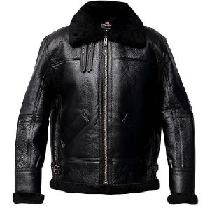 Men's B3 Aviator Shearling Black Sheepskin jacket