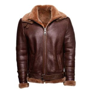 Men's Brown Aviator Phan's Shearling jacket