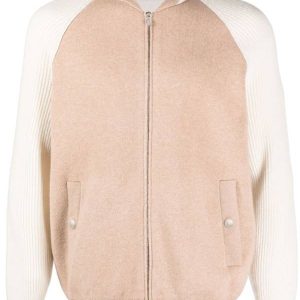 Men's Brunello Cucinelli knitted Zipped Varsity Jacket
