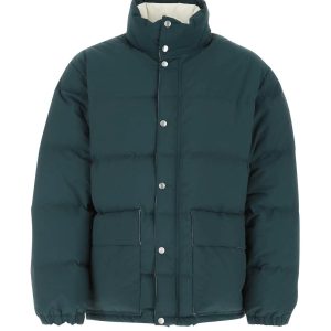Men's High Neck Long Sleeved Quilted Jacket