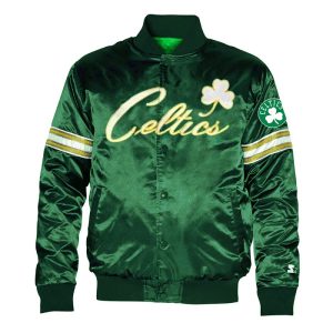 NBA Boston Celtics Pick_Roll Green Varsity Jacket